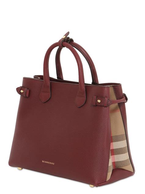 burberry banner bag purple|Burberry Burberry Medium Banner Tote Bag In Purple Leather .